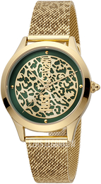 Just Cavalli Animalier Wielokolorowy/Stal w odcieniu złota Ø34 mm JC1L170M0065