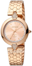 Just Cavalli Glam Chic Różowe złoto/Stal w kolorze różowego złota Ø30 mm JC1L194M0075SET