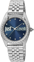 Just Cavalli Animalier Niebieski/Stal Ø34 mm JC1L195M0055