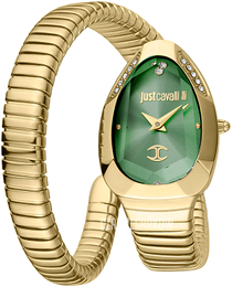 Just Cavalli Signature Zielony/Stal w odcieniu złota JC1L208M0045