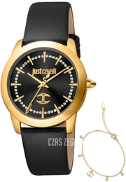 Just Cavalli Glam Czarny/Skóra Ø34 mm JC1L211L0025