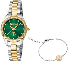 Just Cavalli Set Pacentro Zielony/Pozlacana Ø30 mm JC1L267M0095