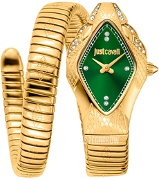 Just Cavalli Signature Snake Zielony/Pozlacana Ø22 mm JC1L306M0045