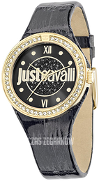 Just Cavalli Czarny/Skóra Ø34 mm R7251201501
