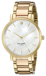 Kate Spade Gramercy Biały/Stal w kolorze różowego złota Ø38 mm 1YRU0220