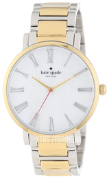 Kate Spade Gramercy Biały/Stal w odcieniu złota Ø38 mm 1YRU0221