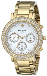 Kate Spade Gramercy Biały/Stal w odcieniu złota Ø38 mm 1YRU0561