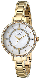 Kate Spade Gramercy Biały/Stal w odcieniu złota Ø34 mm 1YRU0692