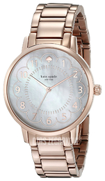 Kate Spade Gramercy Biały/Stal w kolorze różowego złota Ø34 mm 1YRU0791