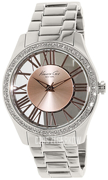 Kenneth Cole Transparency Różowe złoto/Stal Ø39 mm 10013193