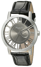 Kenneth Cole Transparency Szary/Skóra Ø44 mm 10020809