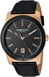 Kenneth Cole Czarny/Skóra Ø42 mm 10025898