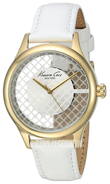 Kenneth Cole Transparency Srebrny/Skóra Ø38 mm 10026008