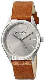 Kenneth Cole Classic Srebrny/Skóra Ø38 mm 10026626