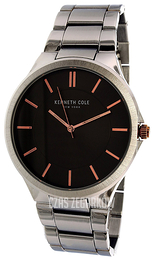 Kenneth Cole Classic Czarny/Stal Ø43 mm 10031359