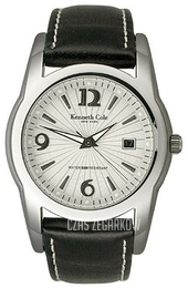 Kenneth Cole Srebrny/Skóra Ø40 mm KC1234