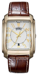 Kenneth Cole Srebrny/Skóra Ø38 mm KC1346