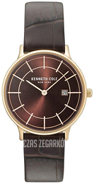 Kenneth Cole Classic Brązowy/Skóra Ø33 mm KC15057001