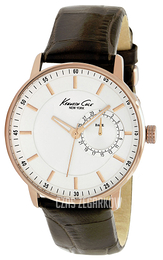 Kenneth Cole Srebrny/Skóra Ø44 mm KC1780