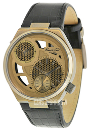 Kenneth Cole Zloty/Skóra Ø44 mm KC1786