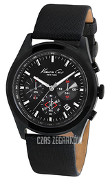 Kenneth Cole Czarny/Skóra Ø44 mm KC1901
