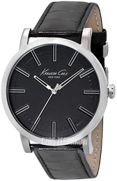 Kenneth Cole Slim Czarny/Skóra Ø46 mm KC1997