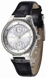 Kenneth Cole Biały/Skóra Ø34 mm KC2520