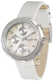 Kenneth Cole Dress Sport Biały/Skóra Ø38 mm KC2538