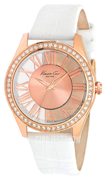 Kenneth Cole Transparency Różowe złoto/Skóra Ø39 mm KC2728