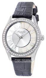 Kenneth Cole Transparency Srebrny/Skóra Ø39 mm KC2730
