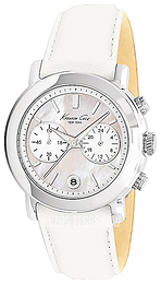 Kenneth Cole Srebrny/Skóra Ø38 mm KC2733