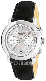 Kenneth Cole Srebrny/Skóra Ø38 mm KC2734
