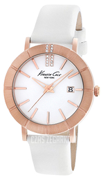 Kenneth Cole Classic Biały/Skóra Ø38 mm KC2743