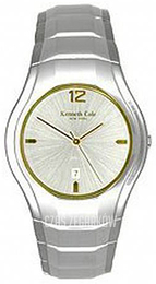 Kenneth Cole Srebrny/Stal w odcieniu złota Ø36 mm KC3327