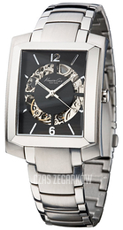 Kenneth Cole Czarny/Stal Ø36 mm KC3774