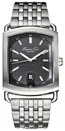 Kenneth Cole Czarny/Stal Ø36 mm KC3810