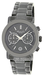 Kenneth Cole Czarny/Stal Ø38 mm KC4803