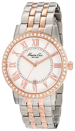 Kenneth Cole Srebrny/Stal w kolorze różowego złota Ø36 mm KC4972