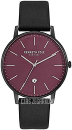 Kenneth Cole Classic Purpurowy/Skóra Ø40 mm KC50009006