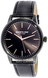 Kenneth Cole Fashion Czarny/Skóra Ø44 mm KC50241001