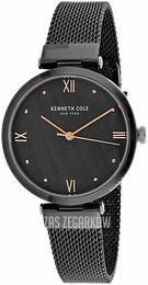 Kenneth Cole Czarny/Stal Ø33 mm KC50258006