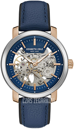 Kenneth Cole Niebieski/Skóra Ø42.5 mm KC50776002