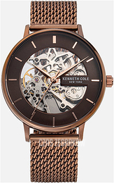 Kenneth Cole Czarny/Stal w kolorze różowego złota KC5078