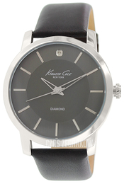 Kenneth Cole Genuine Diamond Szary/Skóra Ø44 mm KC8069