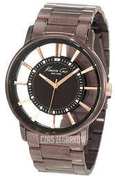 Kenneth Cole Transparency Czarny/Stal Ø44 mm KC9047