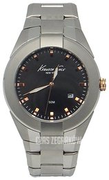 Kenneth Cole Czarny/Stal Ø42 mm KC9131