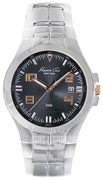 Kenneth Cole Czarny/Stal Ø38 mm KC9146