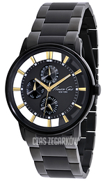 Kenneth Cole Dress Sport Czarny/Stal Ø44 mm KC9222