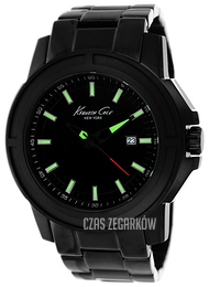 Kenneth Cole Czarny/Stal Ø46 mm KC9248