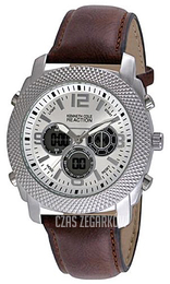 Kenneth Cole Srebrny/Skóra Ø46 mm RK1372